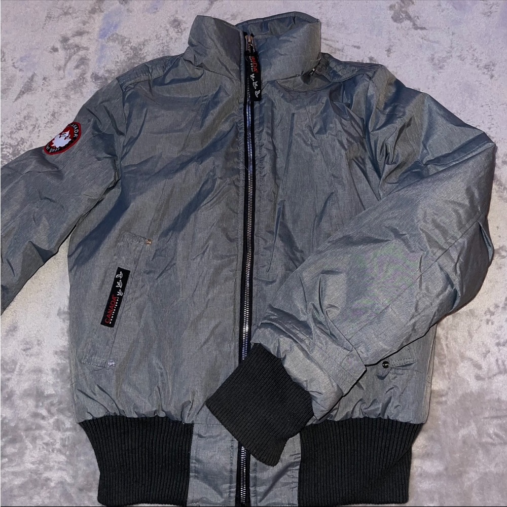 Canada Weather Gear grey winter jacket/ bomber jacket